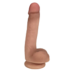 XR BRANDS FINE DILDO WITH FLESH TESTICLES EASY RIDERS 17'80 CM