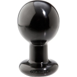 Round Butt Plug Large (Black) - Pipedream