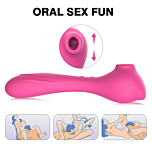 Pity 10 Double Satisfaction Vibrator Functions Silicon USB Pink Pink