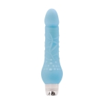 Glowing Vibrating Penis Massager Firefly 20 cm (Light Blue) - NS Novelties 