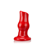 [SIL] Pig-Hole Deep-1 Hollow Plug - Small - Red