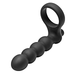 Double Fun Vibrating Cock Ring for Double Penetration - Xr Brands Frisky