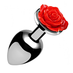 XR Brands Red Rose Anal Plug