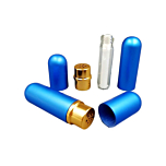 Blue Aluminium Popper Inhaler