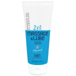 HOT 2 in 1 Massage Gel & Lubricant Silky Touch 200ml