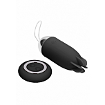 Noah - Dual Rechargeable Vibrating Remote Toy - Black
