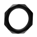 The Cocktagon Cock Ring XXL Black - Rock Rings - Silicone