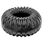 Perfect Fit Ribbed Ring Black