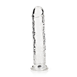 Straight Realistic Dildo with Suction Cup - 9'' Clear