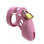 Silicone Chastity Cage 7x3.3 cm - Pink - Cock Cage